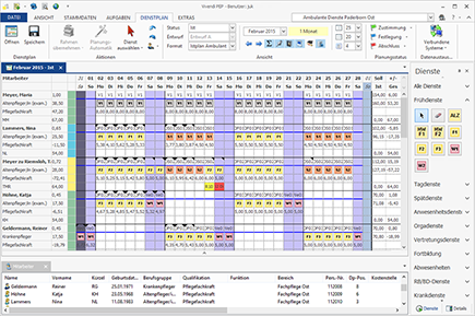 Dienstplan pflege muster